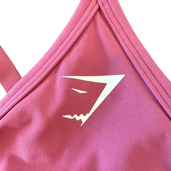 Gymshark Dark Pink Ruched Training Sports Bra Size Small - Picture 6 of 15